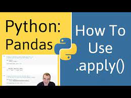 how to use apply in pandas python