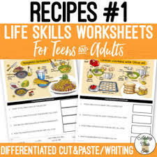 reading recipes 1 worksheets distance