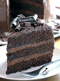 Dark Chocolate Layer Cake gambar png