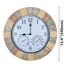 st helens sandstone round garden clock