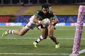 Napa appeared to lead with his shoulder and make contact with the chin of rabbitohs forward mark nicholls. Dw93vaz0fxiy3m