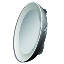 Zadro 15x Led Lighted Next Generation Spot Makeup Mirror In Silver Led15x The Home Depot