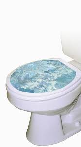 Contemporary Blue Toilet