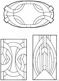 art deco stained glass patterns use