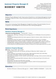 Assistant Property Manager Resume Samples Qwikresume