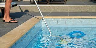 remove algae stains from pool walls