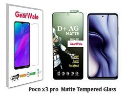 Poco X3 Pro Matte Tempered Glass For Gamers