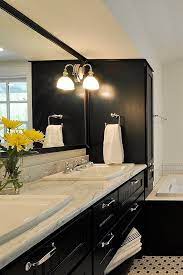 35 Dark Bathroom Cabinets With White