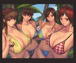 hitomi, lei fang, kokoro, and mila (dead or alive and 1 more) drawn by  ibanen | Danbooru
