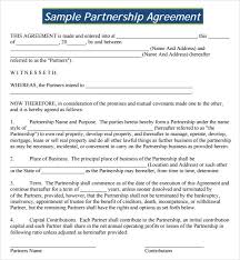 5 Partnership Agreement Templates With Tips All Form