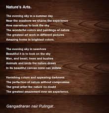 arts poem by gangadharan nair pulingat