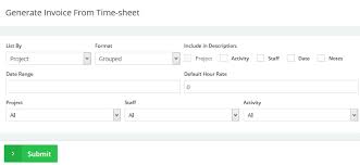 Generate An Invoice Using The Time Sheet Online Billing