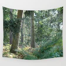 enchanted forest wall tapestry by