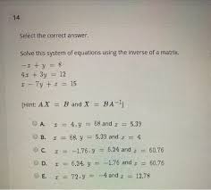 Solved 14 Select The Correct Answer