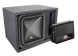 These mtx subwoofer packages include everything you need to get set up and running so that you can start enjoying the benefits of a subwoofer system. S6512 44 Thunder500 1 And Vented Enclosure Bass Pacakge Mtx Audio Serious About Sound