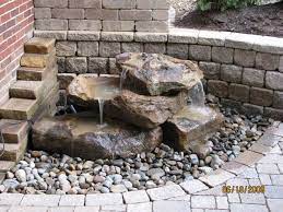 Small Rock Pile Fountain Landscaping