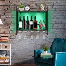 Led Wine Rack Wall Mounted Wine Glasses