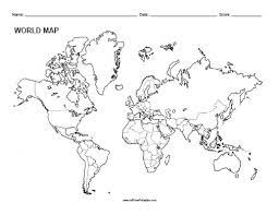 world blank map free printable