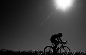 evening, athlete, cyclist, road bike ...