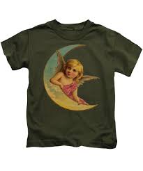 Moon Angel T Shirt Design Kids T Shirt