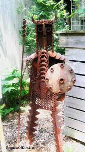 Rusty Metal Garden Art