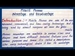 write essay on mobile advanes