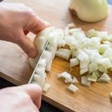 What does coarsely chopped onion mean?
