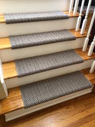 herringbone pattern padded stair tread