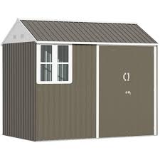 Outsunny 8x6ft Metal Shed Garden