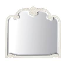 White French Style Overmantle Mirror