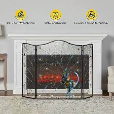 Dyna Living Fireplace Screen Decorative