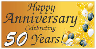 Happy Anniversay Banners 50th Anniversary Banner
