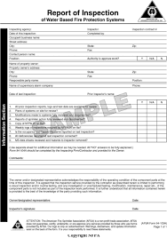 Nfpa monthly bldg inspection forms / fire sprinkler. Appendix B Forms For Inspection Testing And Maintenance Pdf Free Download