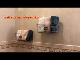 Install Wire Baskets On A Wall