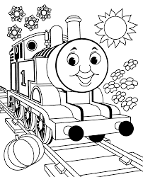 Sketsa mewarnai gambar thomas si kereta api share to. Mewarnai Gambar Mewarnai Gambar Thomas And Friens