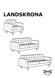 landskrona three seat sofa grann