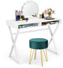 costway vanity table set writing desk