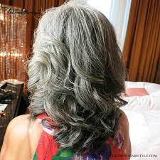 Salt pepper long layers haircuts before and after : Gray And Layered 60 Gorgeous Hairstyles For Gray Hair The Trending Hairstyle