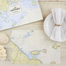 All Aboard Set Of 48 Nautical Placemats Diy Laminate