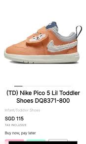 nike kids toddler sneaker shoes us 8c
