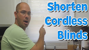 how to shorten a cordless blind guide