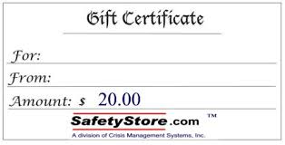 50 gift certificate for safety