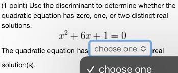 Answered Use The Discriminant To