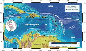 caribbean from upper mantle seismic
