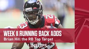 Week 11 Rb Waiver Pickups Adds Brian Hill Leads The Ppr