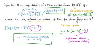 Lesson Quadratic Functions In