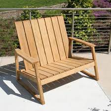 aspen double adirondack chair bench