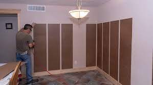 Batten Wainscoting With A Plate Rail