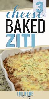 easy weeknight baked ziti recipe our