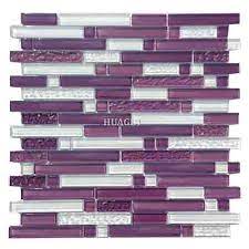 Purple Crystal Glass Mosaic With
